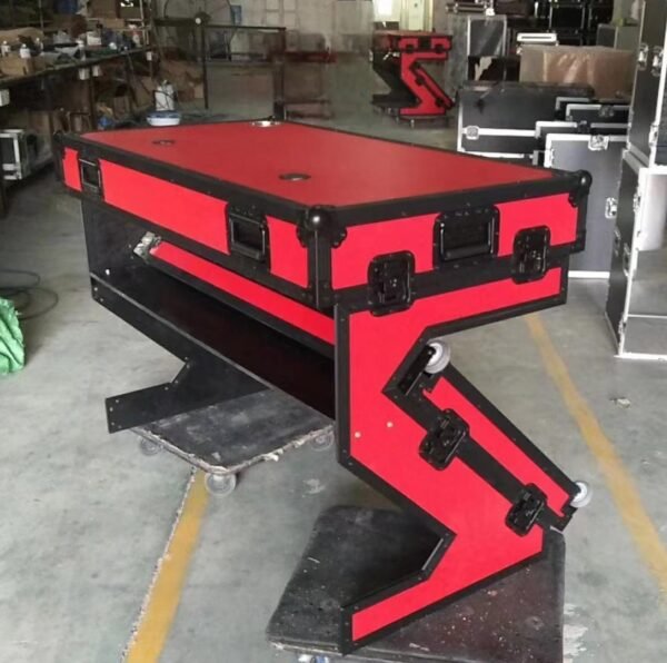 Foldable DJ Z Style Table Flight Case with Beer Cup - Image 2