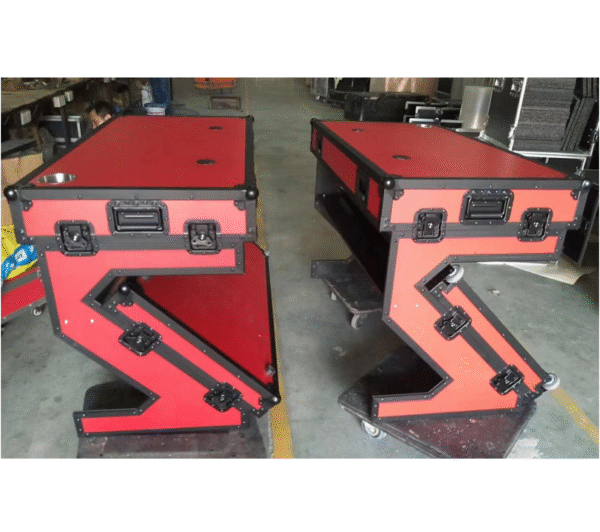 Foldable DJ Z Style Table Flight Case with Beer Cup - Image 3