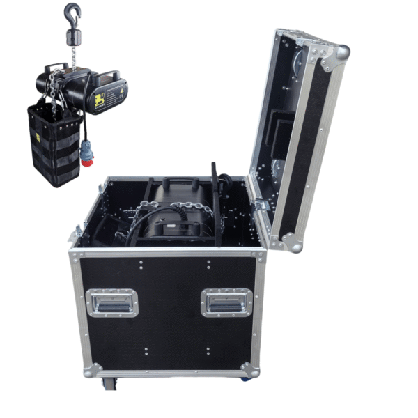 Coreat 1T Hoist in 24 x 24 Chain Hoist Flight Case