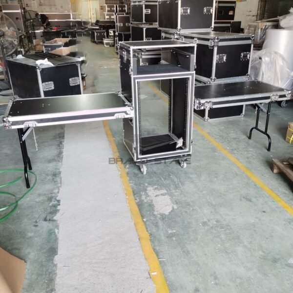 16U Space Shockproof Rack Case with 4U Mixer Top - Image 3