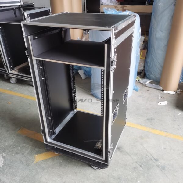 16U Space Shockproof Rack Case with 4U Mixer Top - Image 4