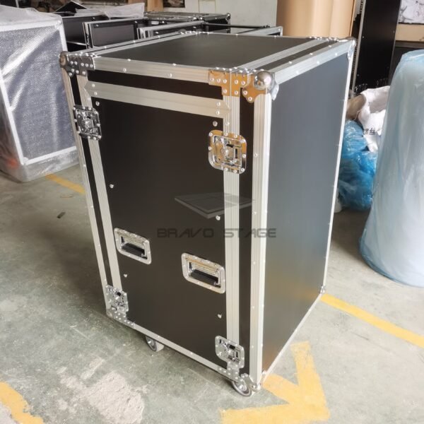 16U Space Shockproof Rack Case with 4U Mixer Top - Image 7