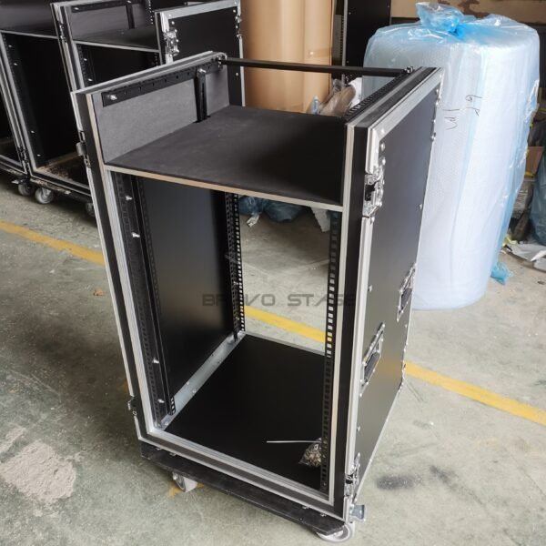 16U Space Shockproof Rack Case with 4U Mixer Top - Image 6
