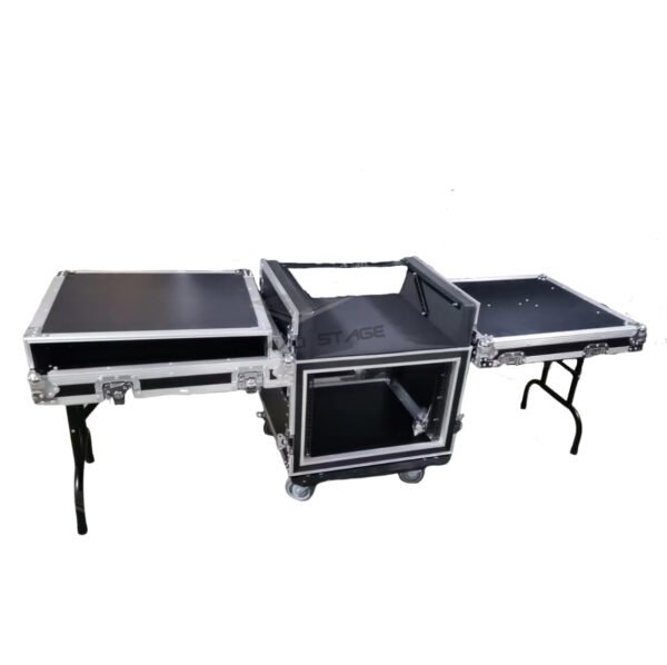 7U Space Shockproof Rack Case with Mixer Top