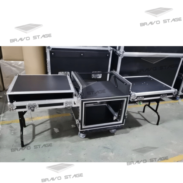 7U Space Shockproof Rack Case with Mixer Top - Image 3