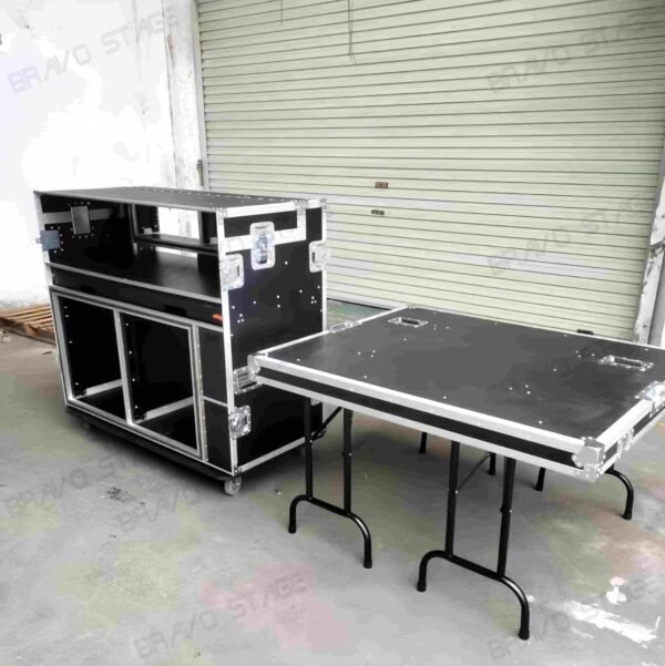 2X12U Mobile AV Broadcasting Streaming Recording Studio Workstation Case - Image 2