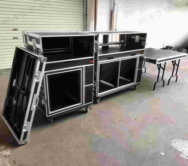 2X12U Mobile AV Broadcasting Streaming Recording Studio Workstation Case - Image 5