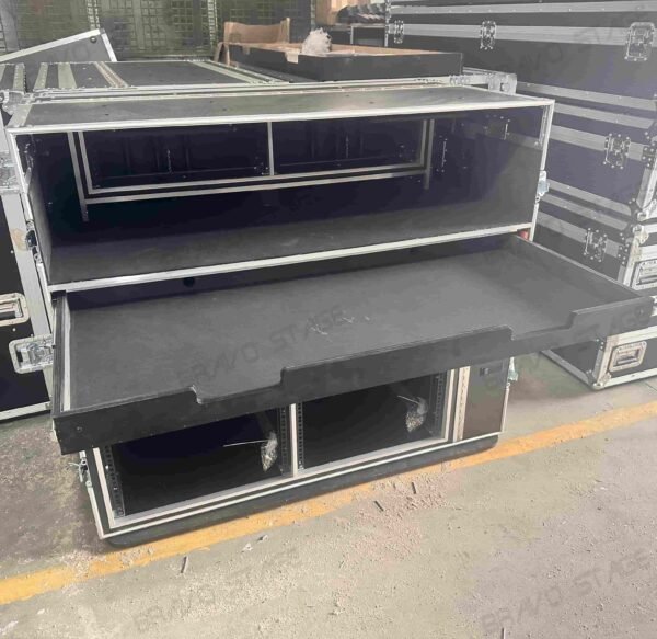 2X12U Mobile AV Broadcasting Streaming Recording Studio Workstation Case - Image 6