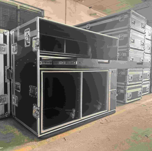 2X12U Mobile AV Broadcasting Streaming Recording Studio Workstation Case - Image 8