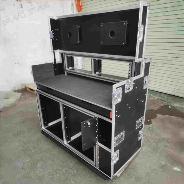 2X12U Mobile AV Broadcasting Streaming Recording Studio Workstation Case - Image 3
