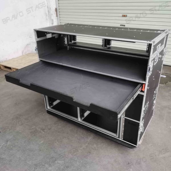 2X12U Mobile AV Broadcasting Streaming Recording Studio Workstation Case - Image 10