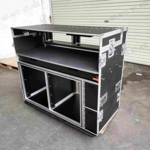 2X12U Mobile AV Broadcasting Streaming Recording Studio Workstation Case - Image 9