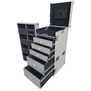 Mobile AV Streaming Recording Workstation Case with Drawers
