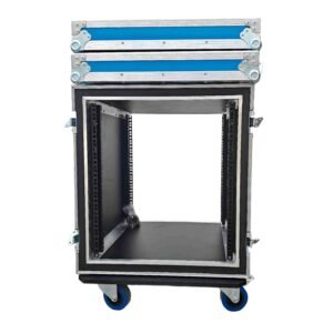 ATA 12U Shockproof Rack Mount Flight Case 19 inch Depth