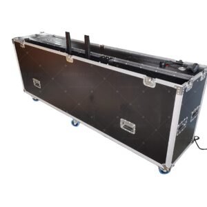 Motorized Universal Flight Case For Flat Panel Monitor LED LCD TV Dual 80" to 90"