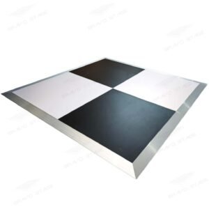 Matte White& Black Portable Wooden Dance Floor