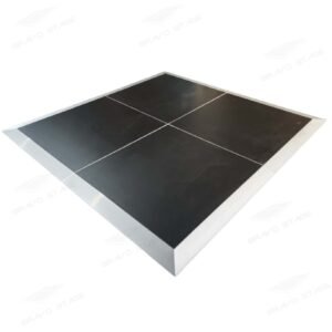 Matte Black Portable Wooden Dance Floor