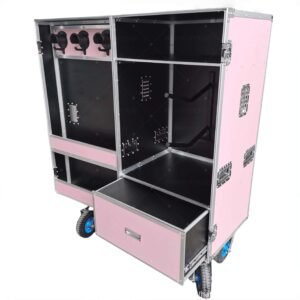 Pink Color Small Horse Tack Locker Flight Cases