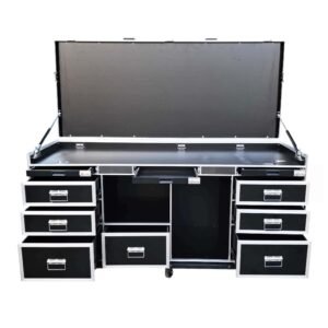 Workstation Flight Case for 2x40" Monitors / TV